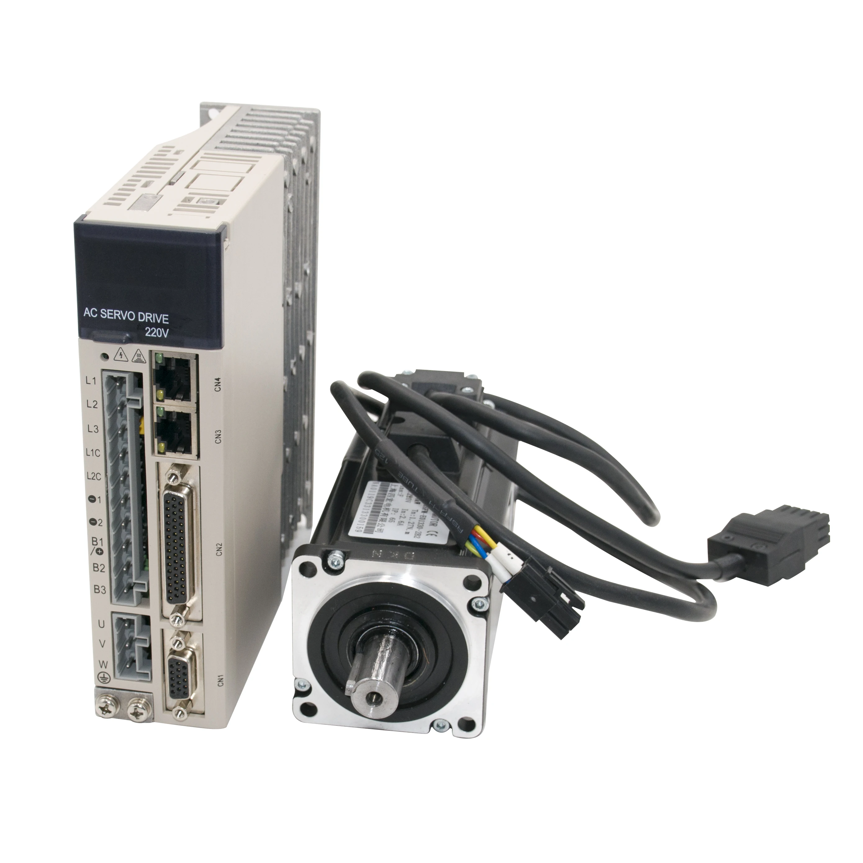 

Hot Sales 0.64nm Cheap Servo Motor 200W 220VAC Servo Motor and Driver 60mm 3phase Motor Factory for Cnc Machine