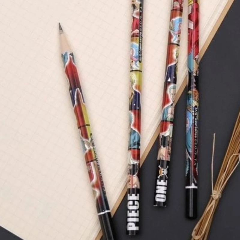 Neuer One Piece Portgas D. Ace Nico Robin Kreativer Niedlicher Bleistift für Grundschüler zum Schreibtraining Universeller Bleistift – Detail 6