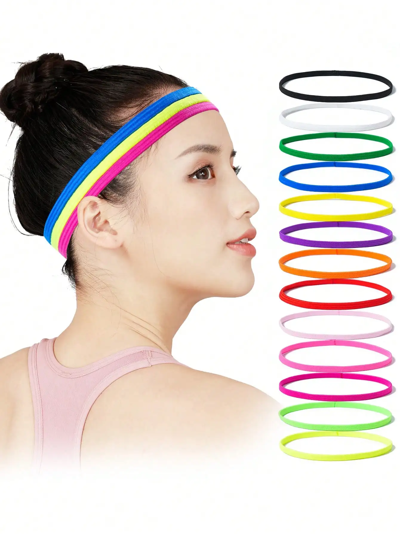 

1pc Plain Color Casual ABS Plastic Hair Band, All Season Women Sweatband Casual Headband Fashion Hair Accessories Elegant Head Scarf Summer Outfits,Travel,Birthday