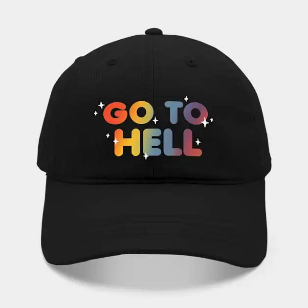 

Go To Hell - Sarcastic и смешные цитаты-Радужная надпись HatFor для женщин и мужчин Кепка в стиле хип-хоп бейсбольная уличная Кепка новая модная шапка