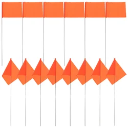 50 Pcs Flag Garden Irrigation Flags Yard Marking for Lawn Banner Sprinkle Water Steel Wire