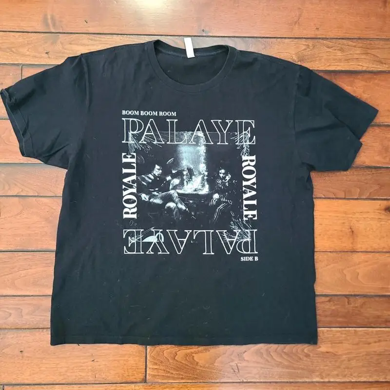 تي شيرت Palaye Royal للرجال مقاس Xl Boom Side B Band Black Tour