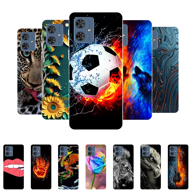 For Moto G54 Case Football Soft Silicone Back Cases for Motorola Moto G54 5G Global G 54 Phone Cover on MotoG54 etui Funda