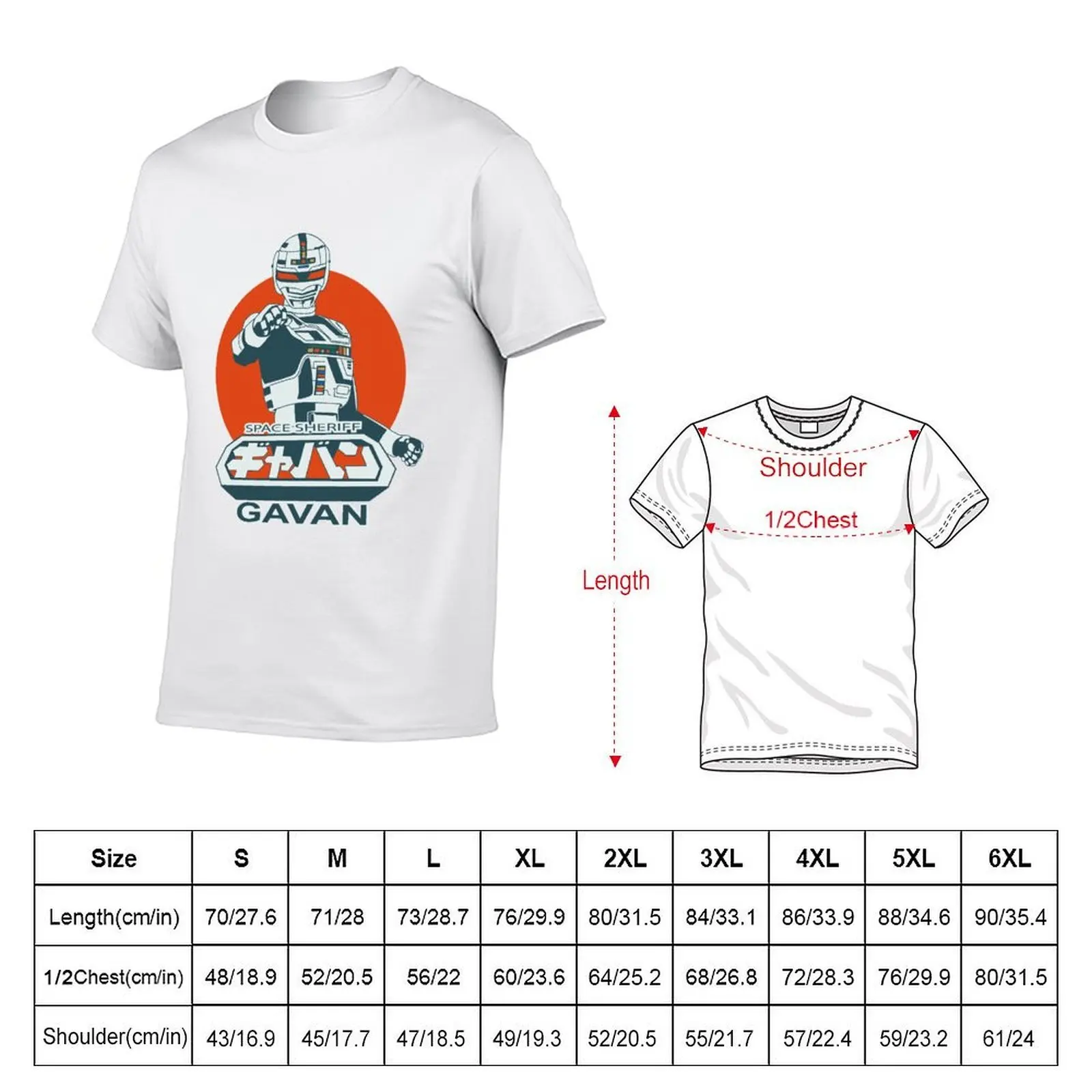 Space Sheriff Gavan T-Shirt Louboutins fashion shirts t shirt men 100℅ cotton