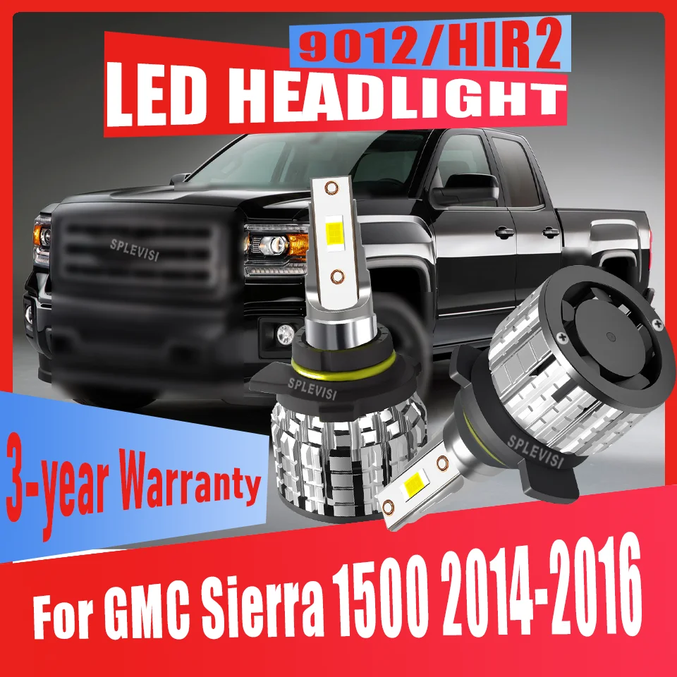 

24000LM LED Headlights – Extended Night Vision Range – Improved Nighttime Clarity For GMC Sierra 1500 2014-2016 2014 2015 2016
