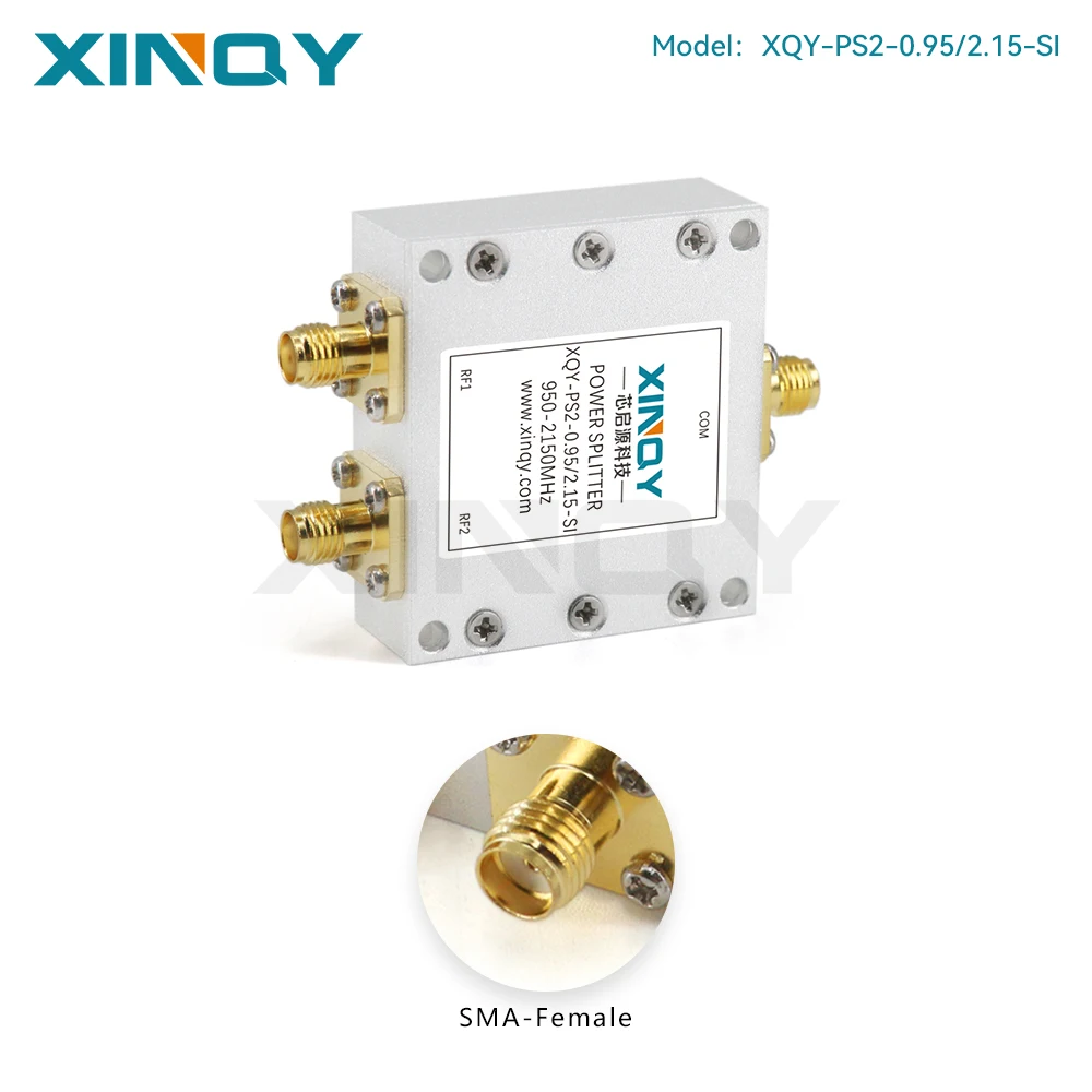 XINQY GNSS/GPS Antenna Signal 2-way Power Splitter, L-band, 0.95-2.15GHz, Microstrip Power Divider