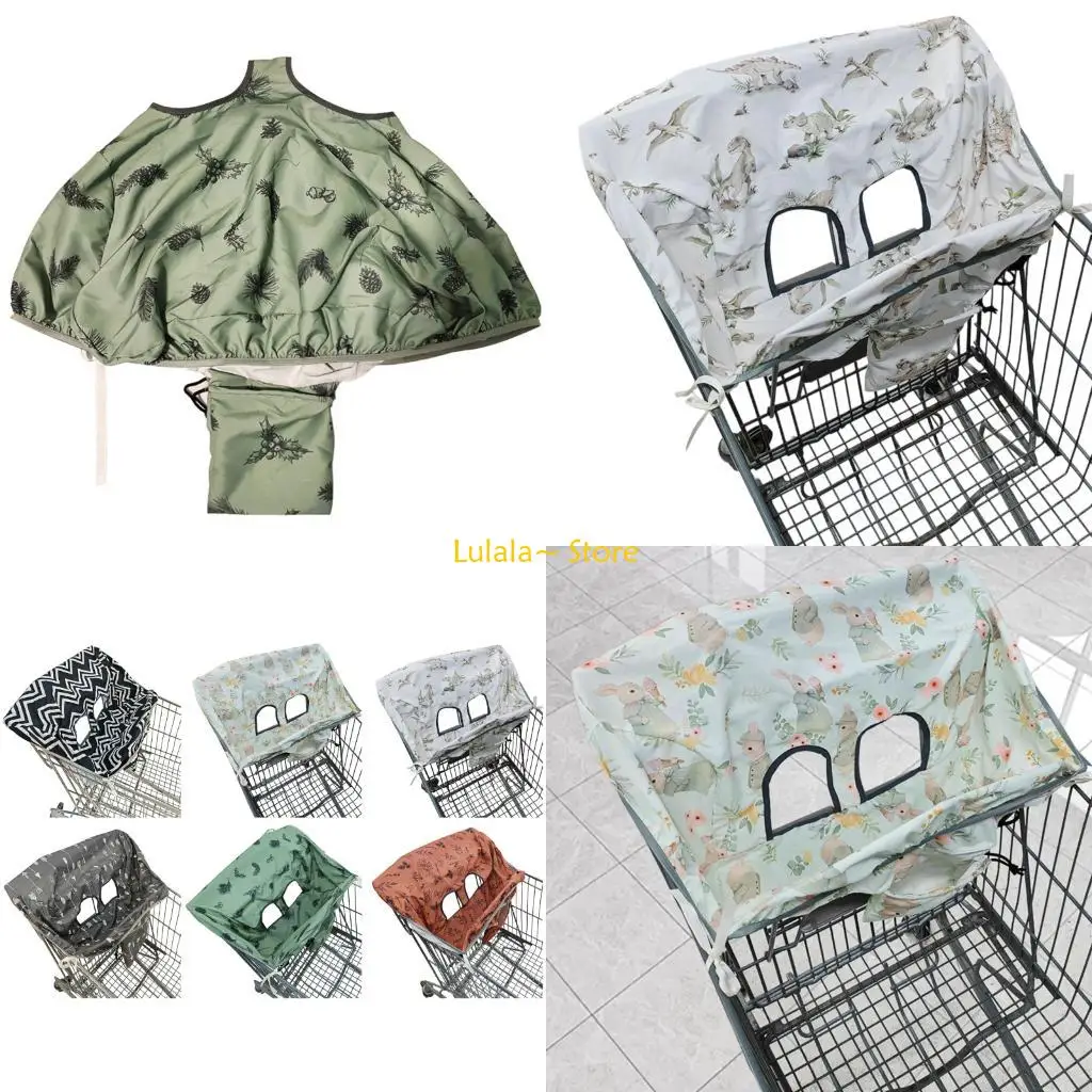 

Y4QA Reusable Baby Cart Protector for Infants Machine Washable Polyester Fabric
