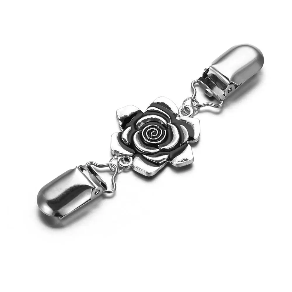 ندفة الثلج روز شكل حجر الراين الديكور سترة بلوزة دبوس شال بروش قميص طوق دبابيس سترة كليب بطة كليب المشابك