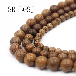 108pcs  6mm 8mm 10mm Jewelry DIY Round Tiger Sandalwood Mala Meditation Loose Beads