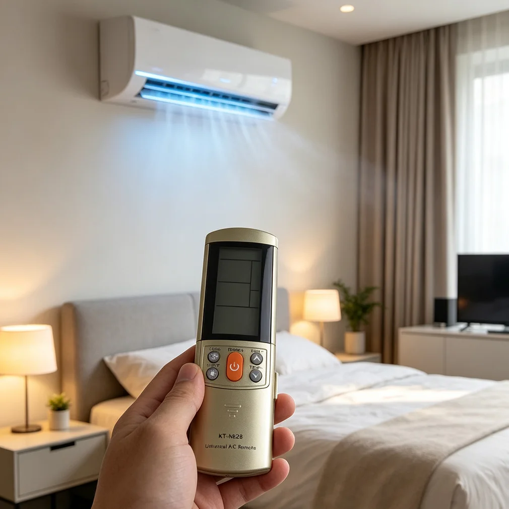 Universal KT-N828 A/C Remote Control With Stand Efficient LCD Air Conditioner Controller Replacement Dropshipping Wholesale