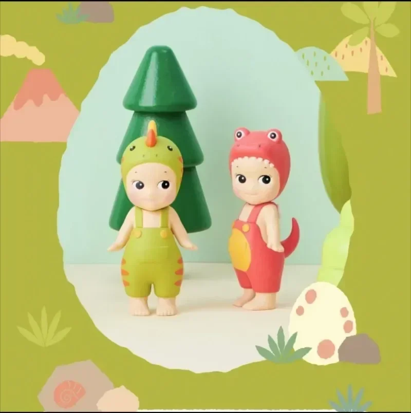 MINISO Sonny Angel Dinosaurier-Serie Blindbox, handgefertigte Modepuppe, handgefertigte Tischdekoration, Geburtstagsspielzeug, Geschenk