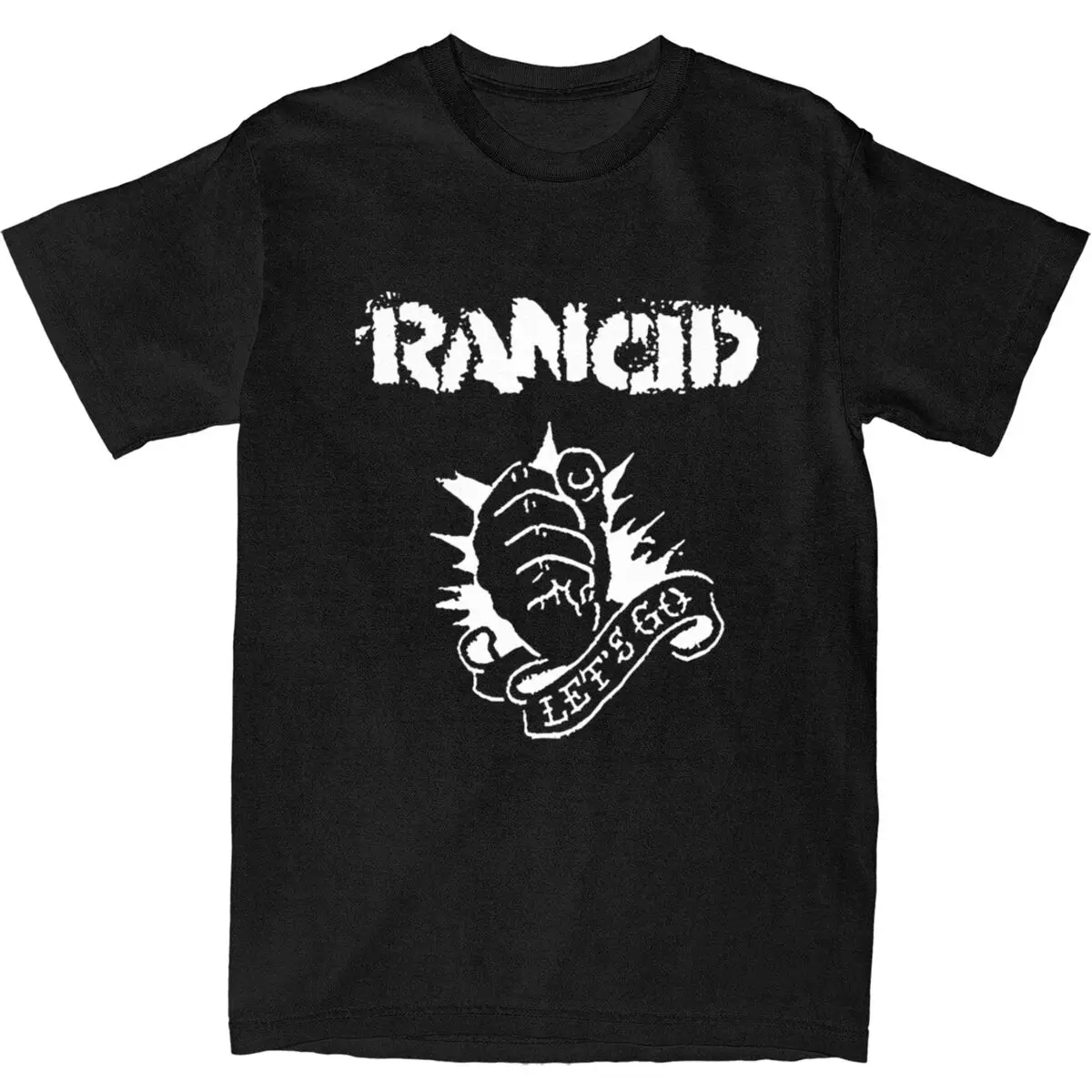 Men Punkrock Rancids T-Shirts metal Cotton Tops Summer Y2K Retro Short Sleeve T Shirt O-Neck Trending Pattern Tshirt Plus Size