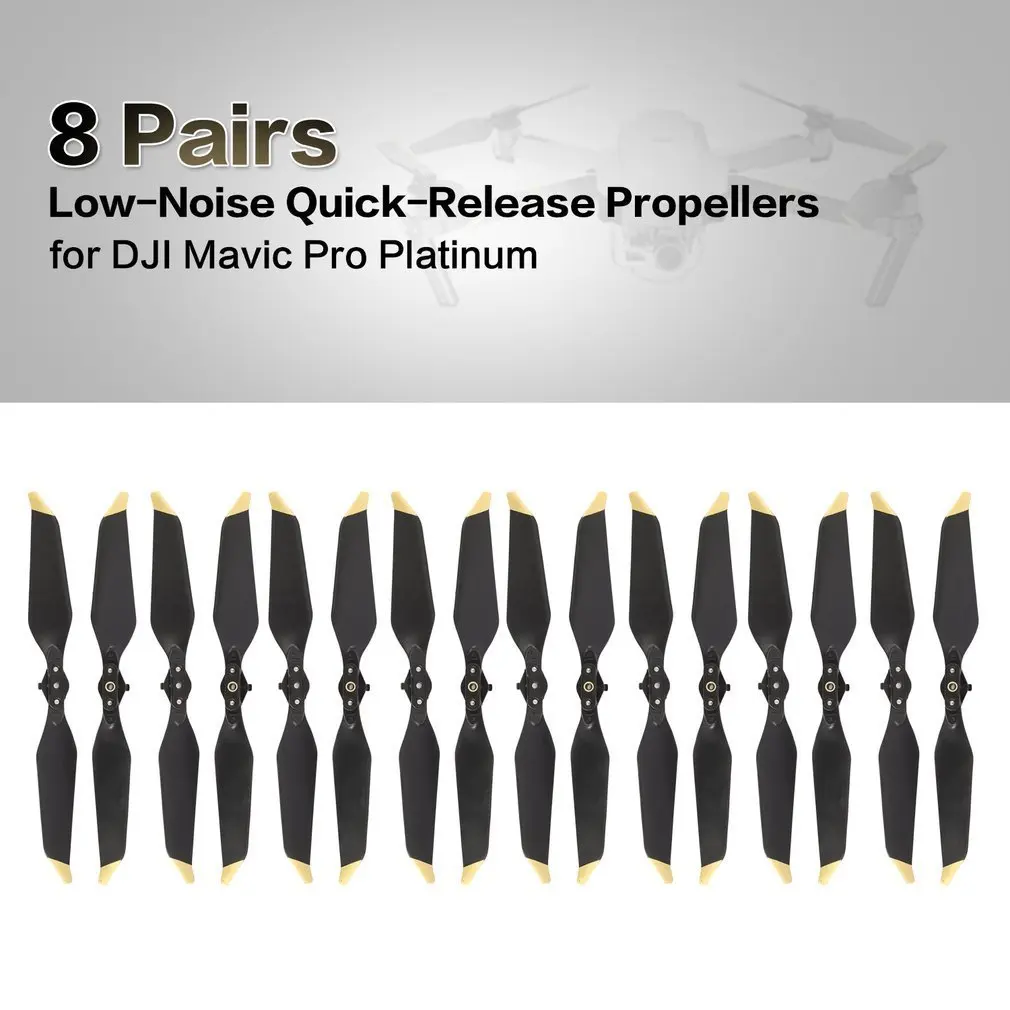 

8 Pairs 8331 Low-Noise Quick-Release Replacement Blade Props Propeller for DJI Mavic Pro Platinum Drone RC Accessories Wholesale