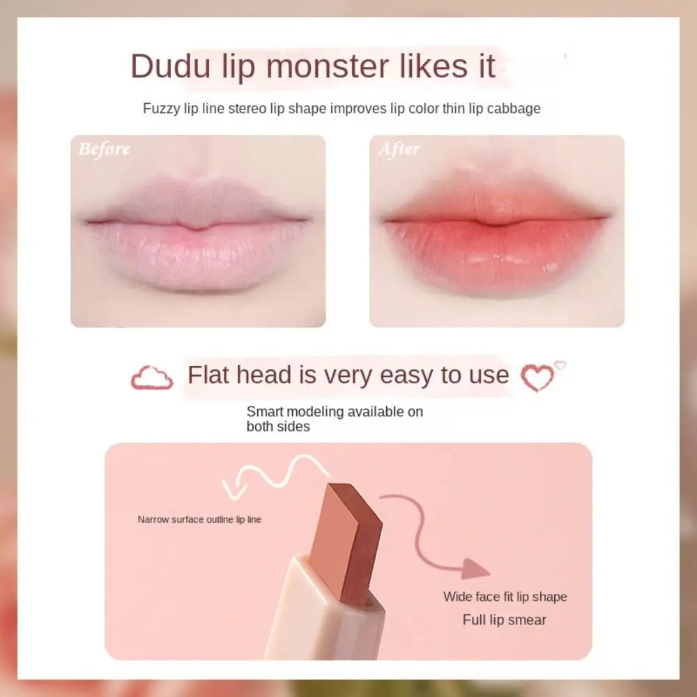 Sweet 3 Colors Matte Lip Liner Waterproof Non-stick Cup Lipstick Pen Velvet Lipliner Long Lasting Nude Pink Lip Tint Beauty