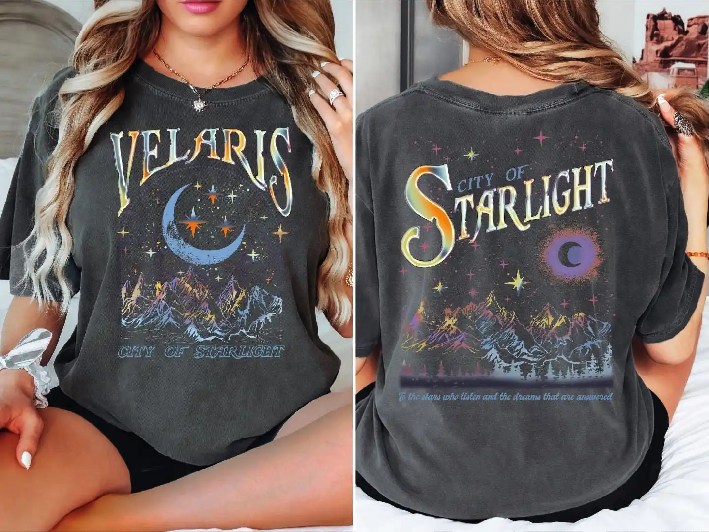 Velaris City of Starlight Tee Shirt , City of Starlight Shirt,ACOTAR Merch, Velaris Bookish T-Shirt