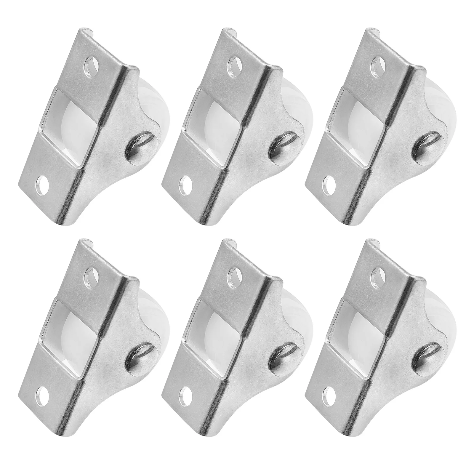 16 Pcs Pulley Sorting Box Wheels Furniture Caster Runner Drawer Roller Industrial Hardwood Floor Pp Carpet Trash Can