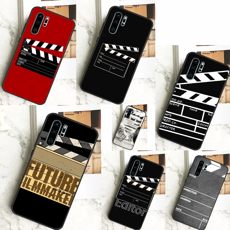 Film Clapperboard Case For Huawei P40 Lite P20 P30 Nova 11 Pro 9 10 SE 3i 7i 11i 5T Y60 Y61 Y70 Y90 Y91 Cover