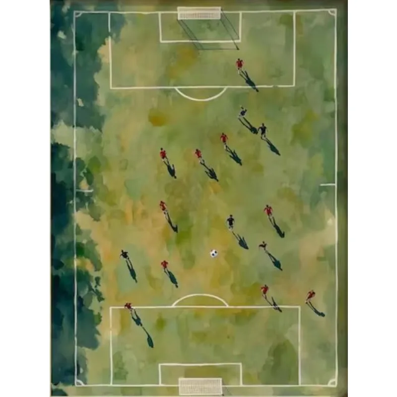 Minimalist Sports Tiny Ball Player Summer Swimming Pool Green Ocean Poster Canvas Painting Wall Art Pictures Home Interior De