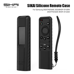 Sikai Silicone Case for Samsung SolarCell Smart TV Remote with Lanyard for 2025TM2560E 2024BN59-01439A 2023TM2360E BN59-01432A