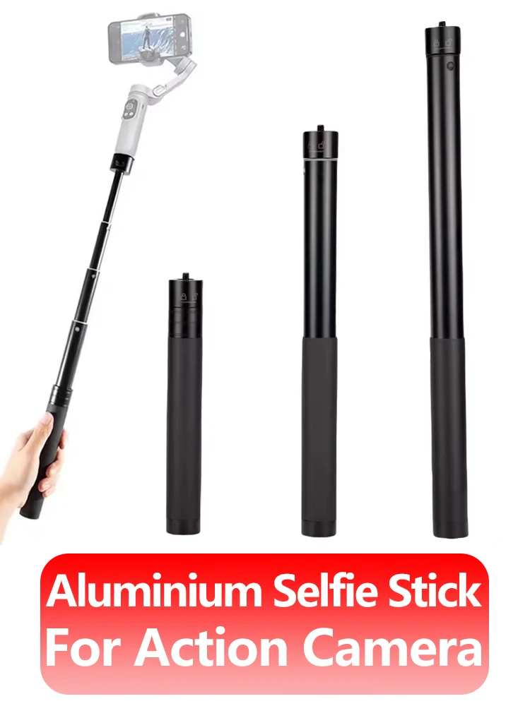 Monopode d'extension de poteau de bâton de Selfie en alliage d'aluminium pour GoPro Hero 13 12 11 10 9 8 7 Insta360 SJCAM AKASO DJI Osmo caméra d'action
