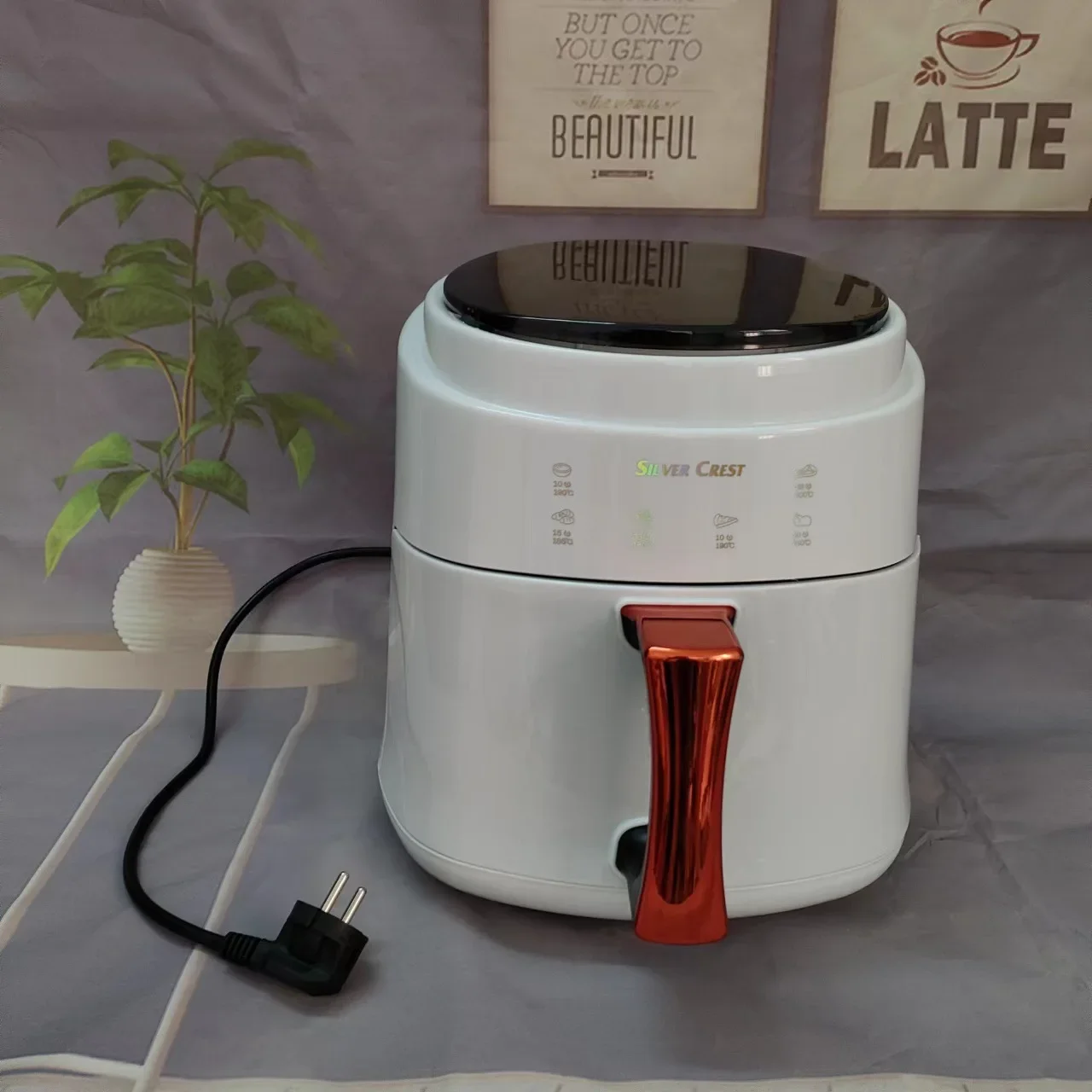 The New Multifunctional Deep Oil Free Steam 8L Stainless Steel Liner Custom Silver Crest Air Fryers