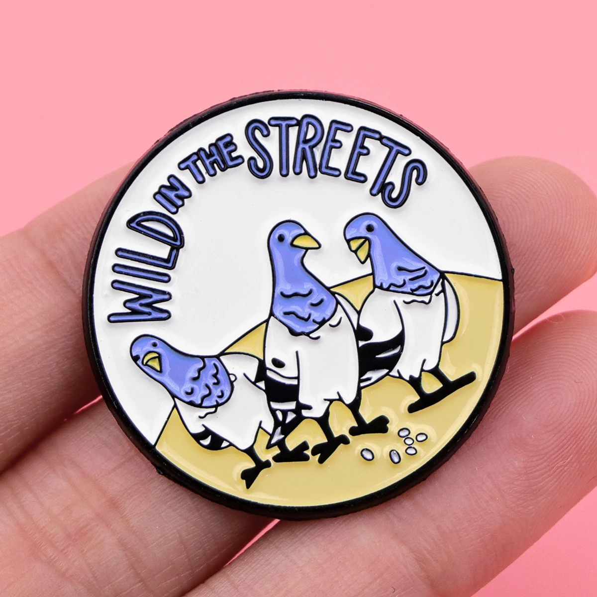 Cute Sheep Penguin Pigeon Enamel Pins Funny Quotes Brooches Clothes Lapel Pin Badge Jewelry Backpack Accessory Birthday Gifts