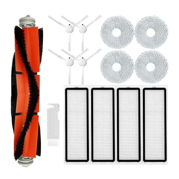 샤오미 S10 + / S10 플러스용 로봇 진공 교체 액세서리, 메인 사이드 브러시 헤파 필터 걸레 천 