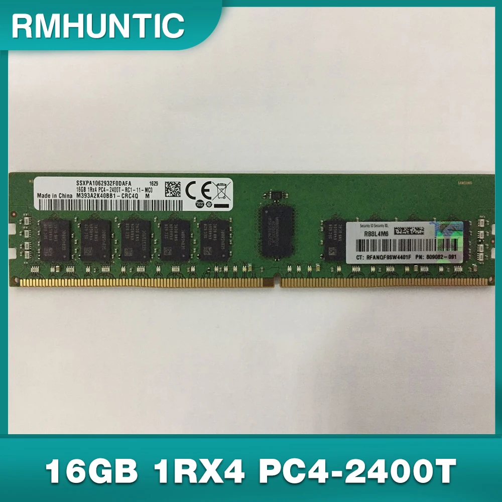 

1PCS 16G 1RX4 DDR4 PC4-2400T ECC For HP RAM Gen9 RAM 805349-B21 819411-001 809082-091 2400 Memory