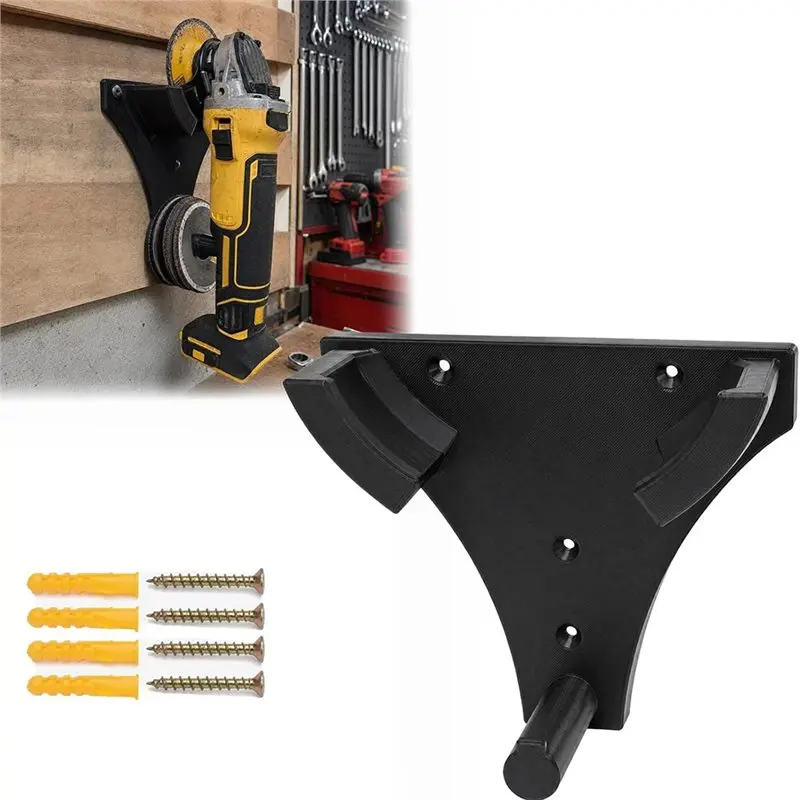 Wall Mount Angle Grinder Holder With Disc Storage,Heavy Duty Grinder Organizer Stand, Power Tool Organizer For Polisher-[No.59 P