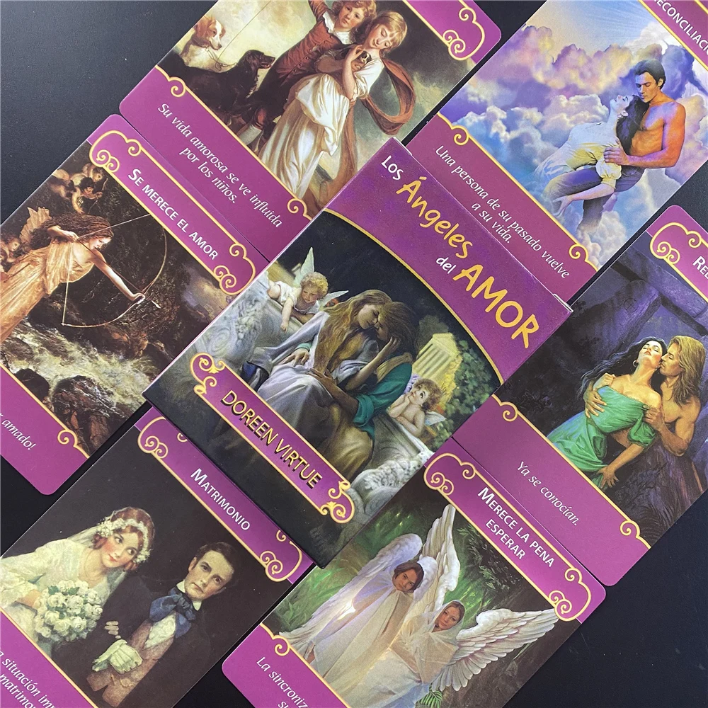 

Spanish Los Angeles Del Amor Oracle Cards Tarot Deck Board Games For Party