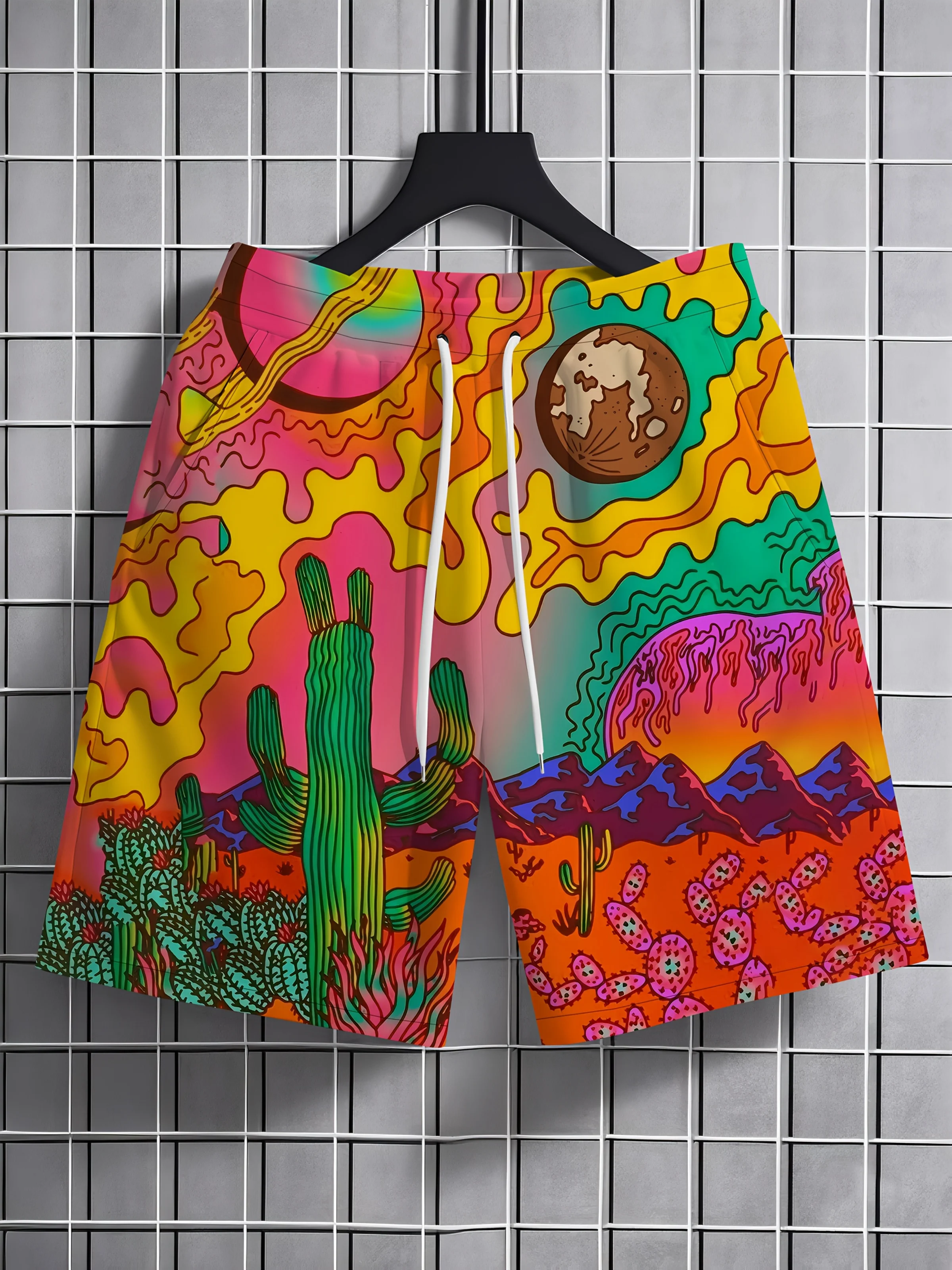 

Summer men's shorts handsome fashion multi-pattern color new summer dress men