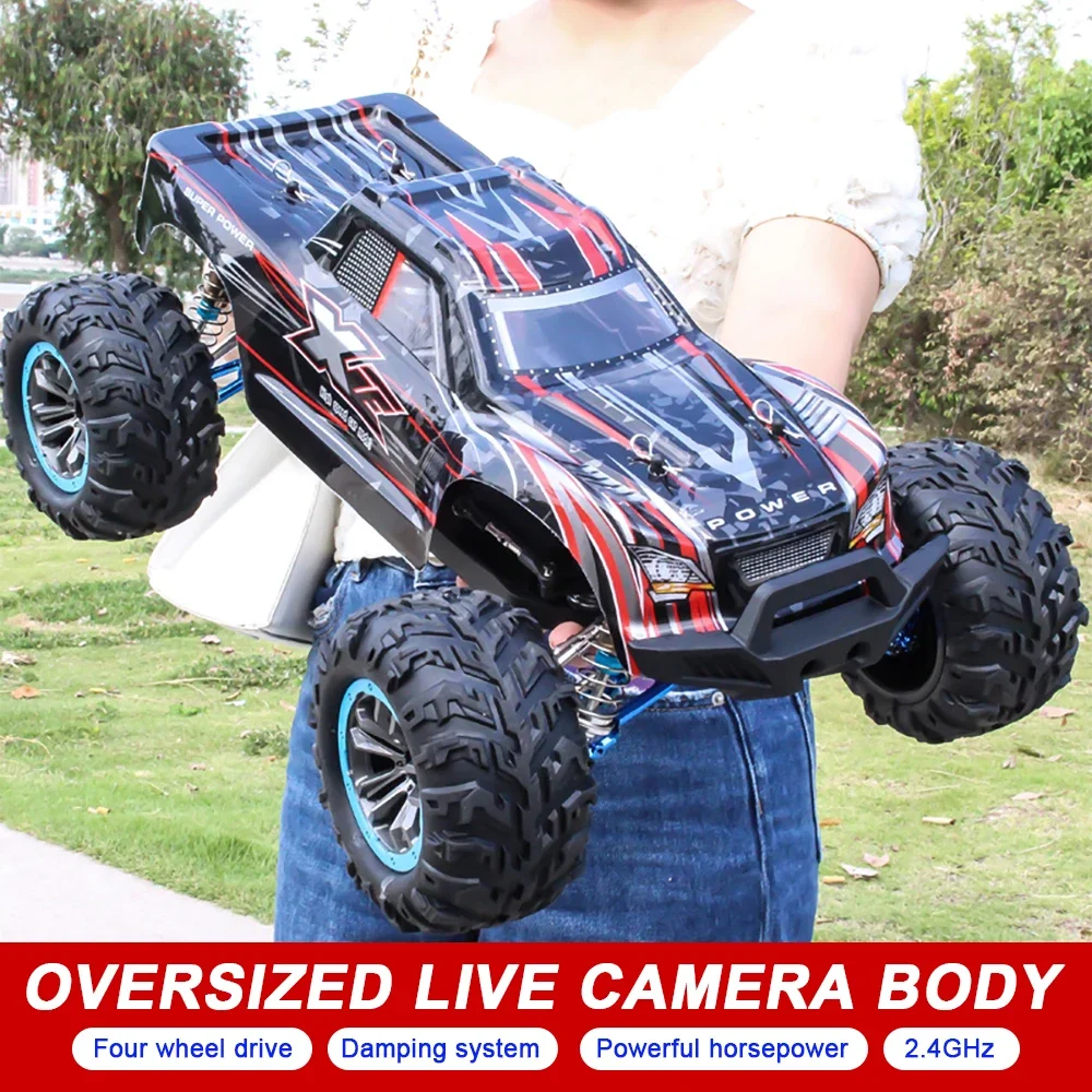 F21A 1:10 Full Scale 85KM/H High-speed 4WD RC Car With LED Off Road Remote Control Cars Drift Monster Truck for Adult Kids Toys