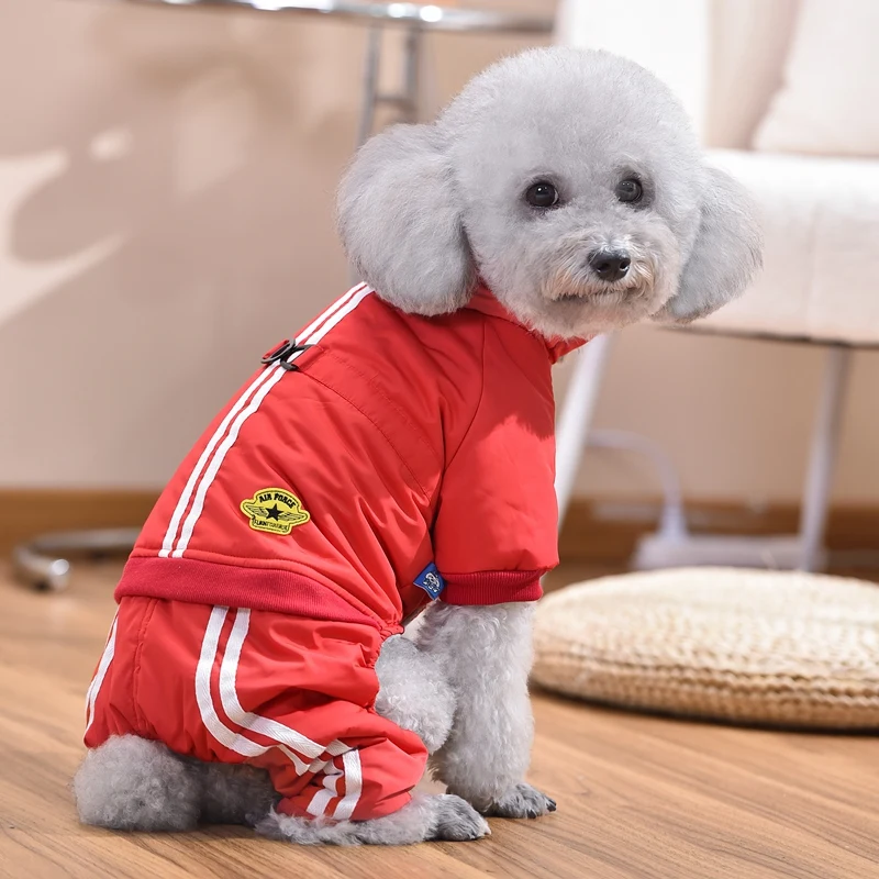 Cute Cats Tracksuit For Dogs Autumn Winter Pet Outfit Jumpsuit Clothing For Puppy Maltese Yorkshire Terrier Small Animal Apparel