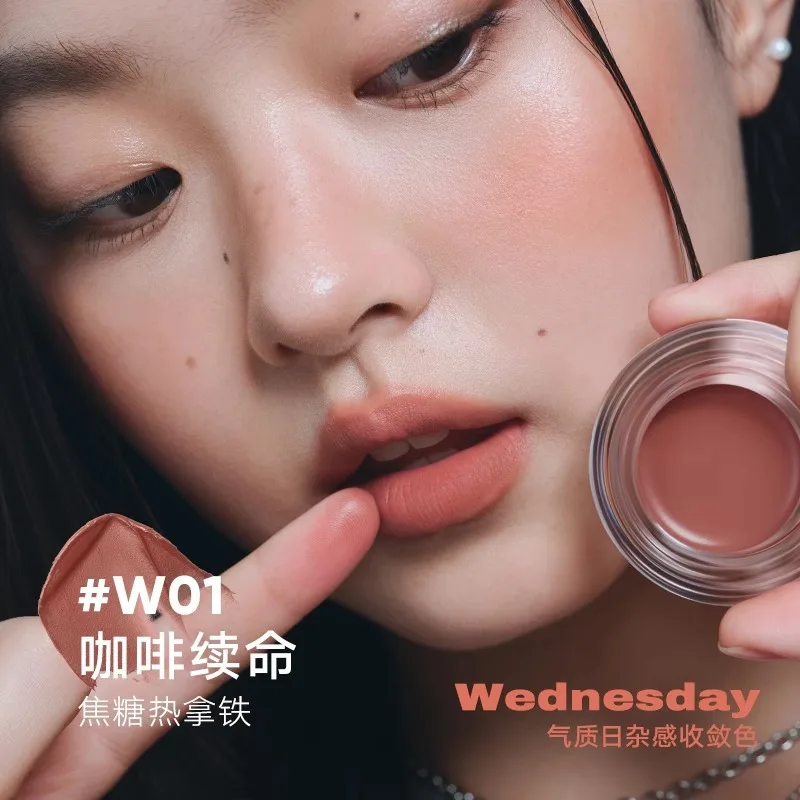 Judydoll Balsamo colorato multiuso acquoso Fard Ombretto Rossetto 3 in 1 Matte Shimmer Impermeabile a prova di sudore Trucco idratante per il viso