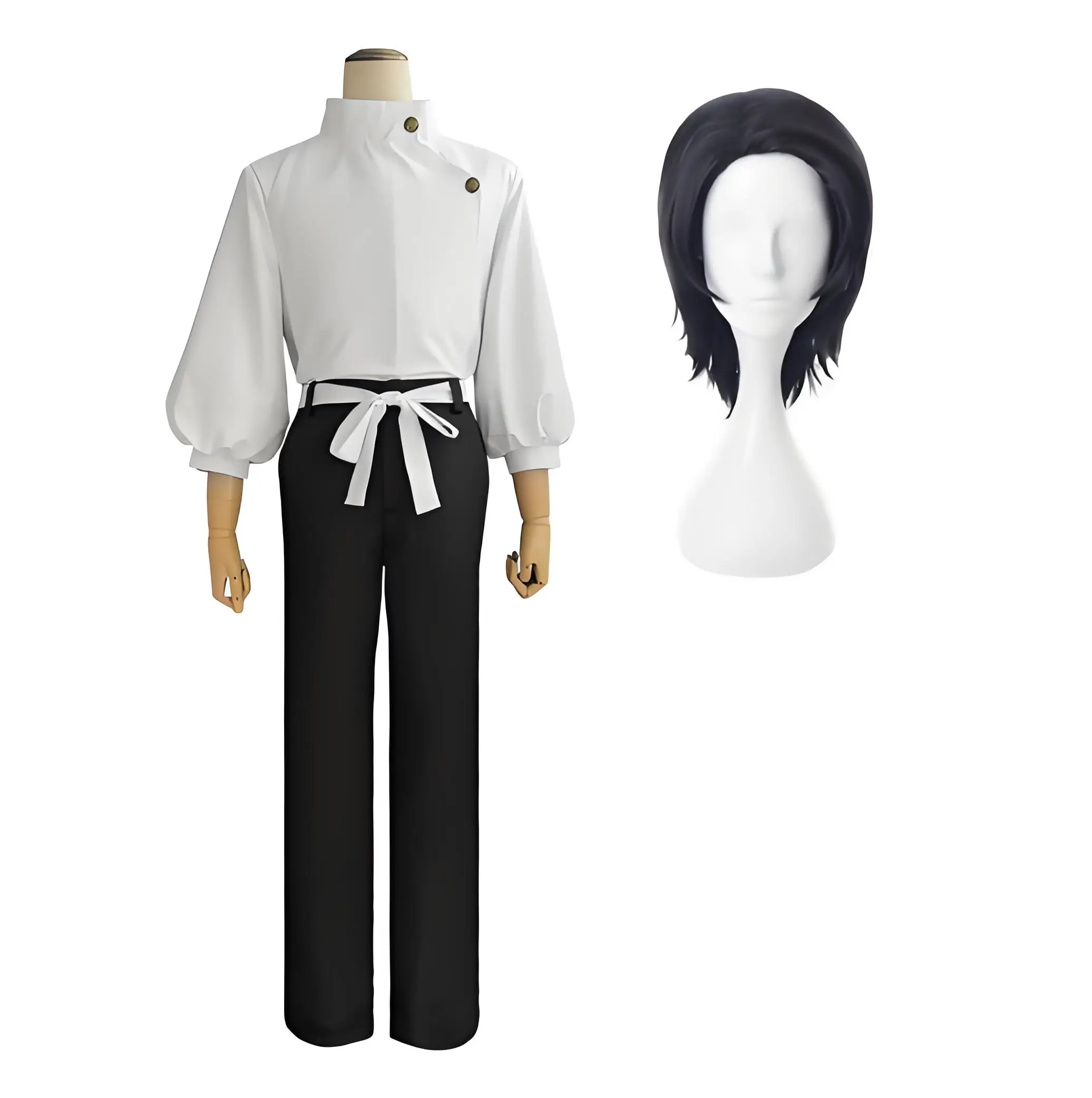 Anime-Cosplay-Kostüm „Jujutsu War“ von Junta Okura, universelle Halloween-Partyuniform, Oberteil + Hose + Gürtel – Detail 7
