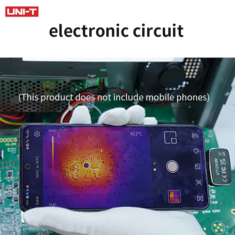 UNI-T Thermal Camera for Mobile Phone UTI260M UTI256M Thermographic Camera PCB Circuit Electrical Repair Infrared Thermal Imager