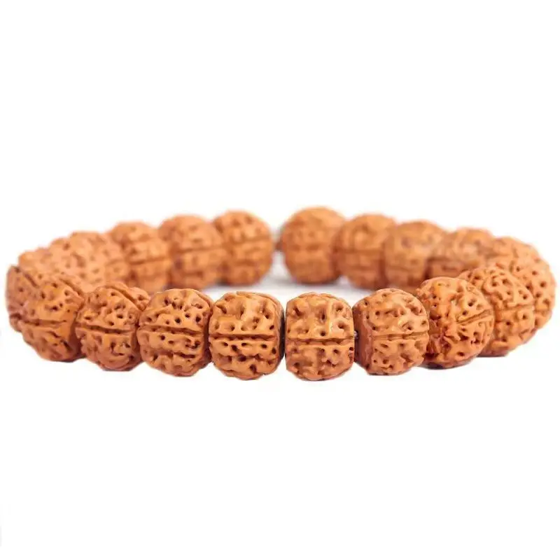 King of Trees Small Rudraksha Bracelet Men\'s Corpulent Double Dragon Texture Rudraksha Bodhi Rosary Beads Amusement Article Brac