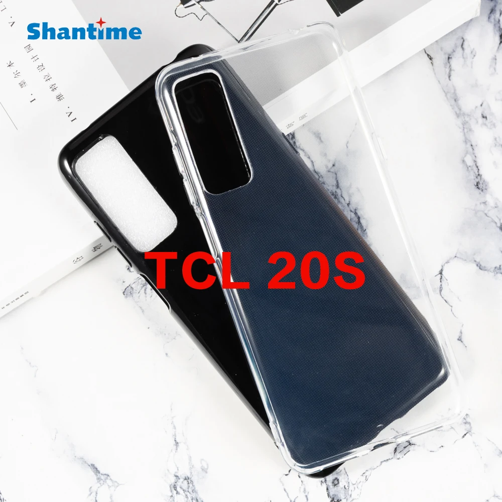 For TCL 20S Case Ultra Thin Crystal Clear Shock Absorption Technology Bumper Soft TPU Cover Case For TCL 20S