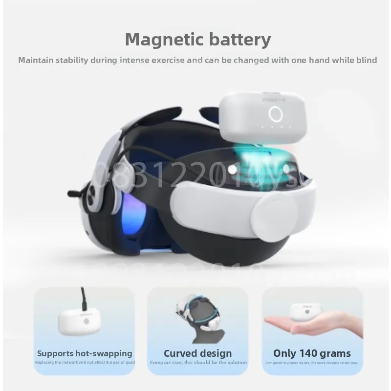 

M3 Pro Works with The Meta Quest 3 VR Headset Battery Pack Headband