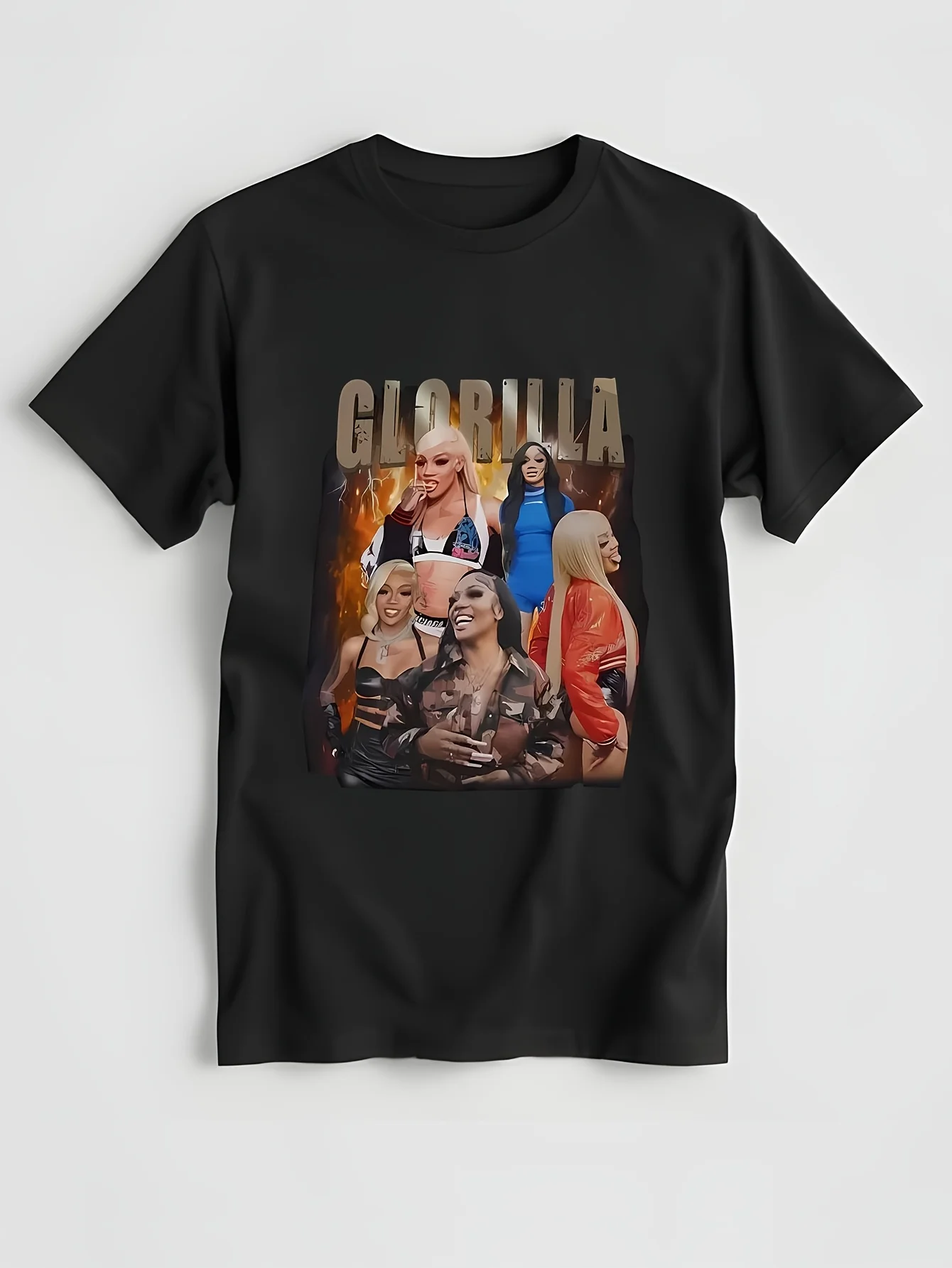 Glorilla Gold Unisex T-Shirt glorilla vintage rapper music glorilla music Black