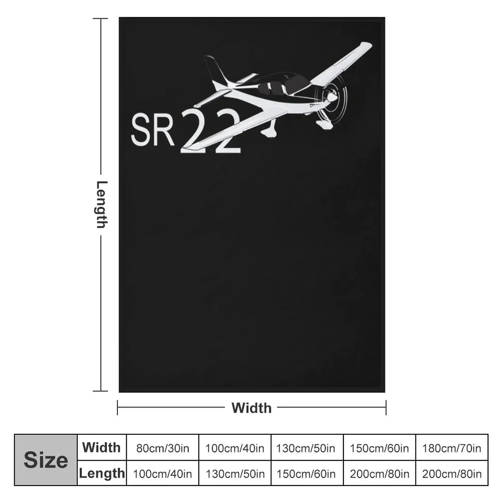 Cirrus SR22 Essential T-Shirt.png Throw Blanket Soft Plaid cosplay anime halloween Blankets