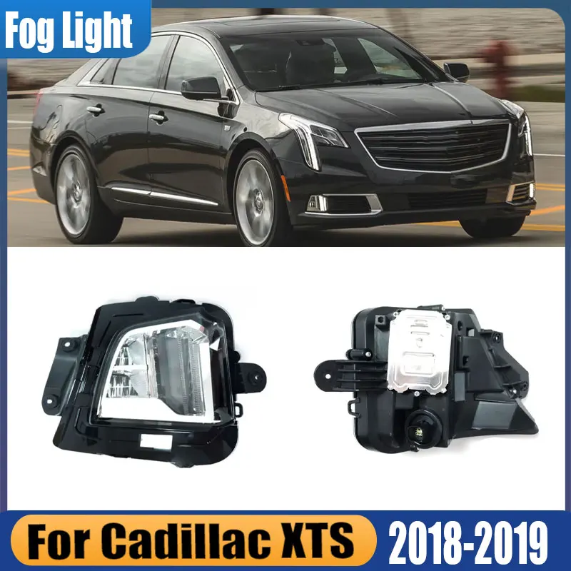 

For Cadillac XTS 2018 2019 Auto Parts Front Bumper Fog Light Daytime Running Lamp Signal Lamp Driving Light Car Light Assembly