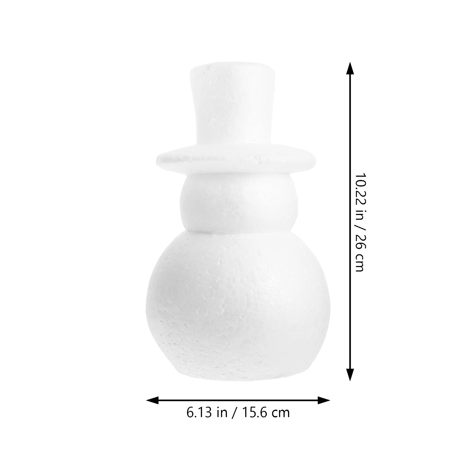 

1pc Christmas Polystyrene Snowman Mold Diy Craft Kit For Home Ornaments Xmas Decor Smooth Foam Shape Models Lightweight Party