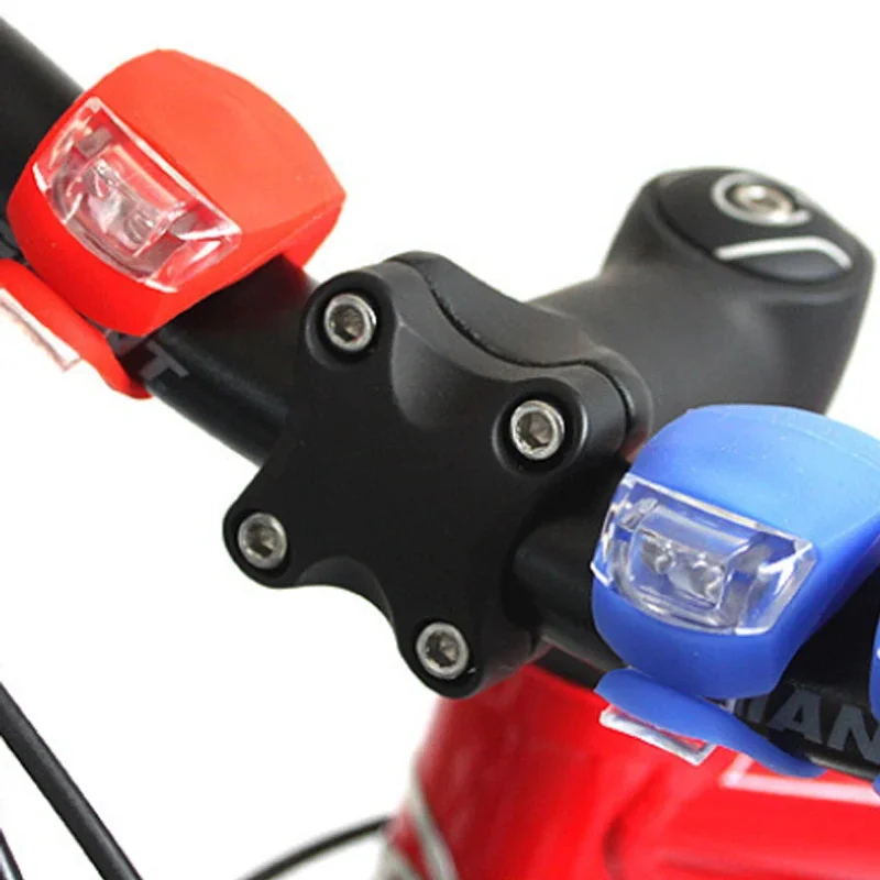 Mini Waterproof Silicone Mountain Bike Light Cycling Beetle Warning Lights Front Rear Tail Lamp LED Safe Bicycle Accessories