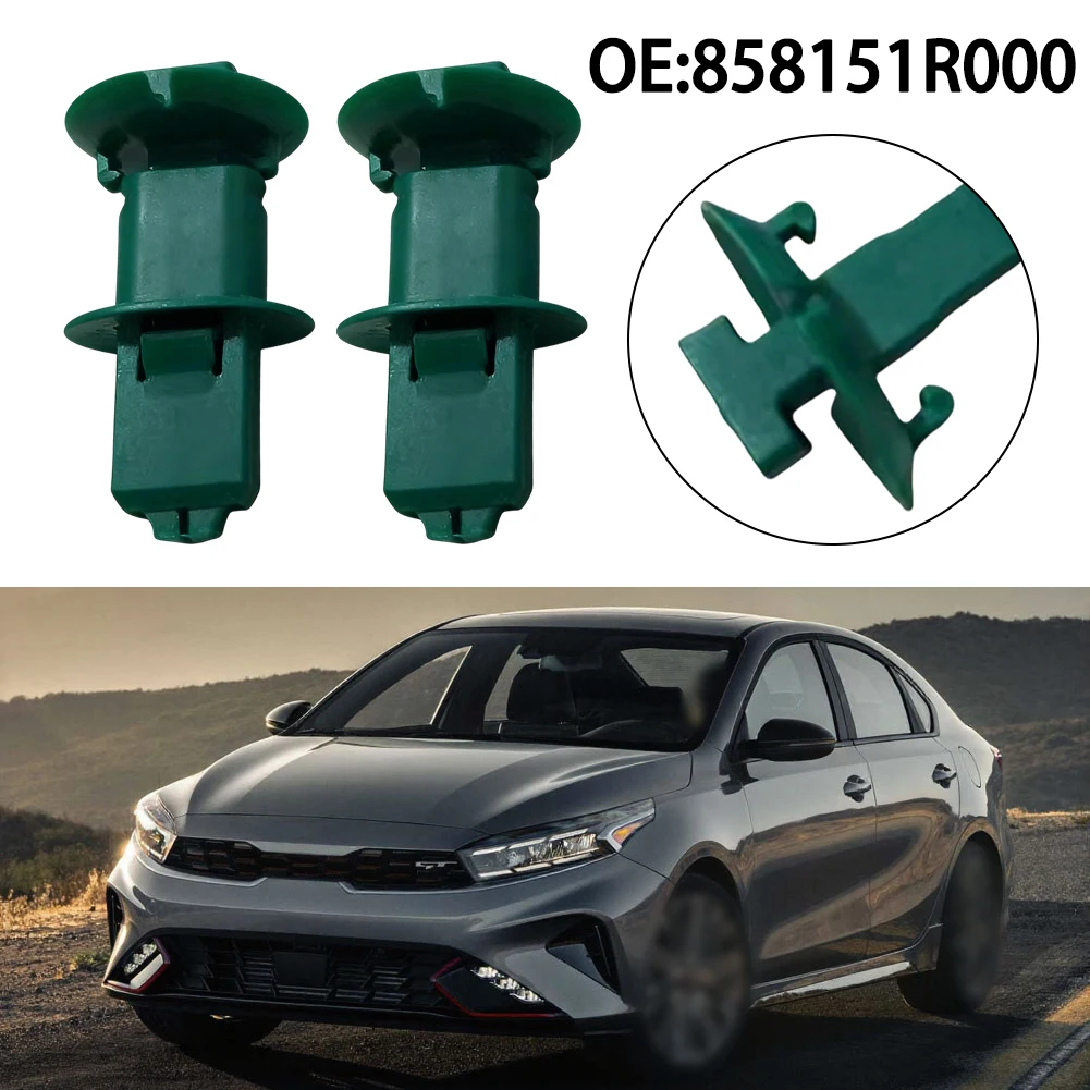 2 pièces - Clip de fixation pour panneau intérieur Hyundai Santa Fe Sonata I45 - Fixation de garniture de montant A - Clip en plastique - 858151R000