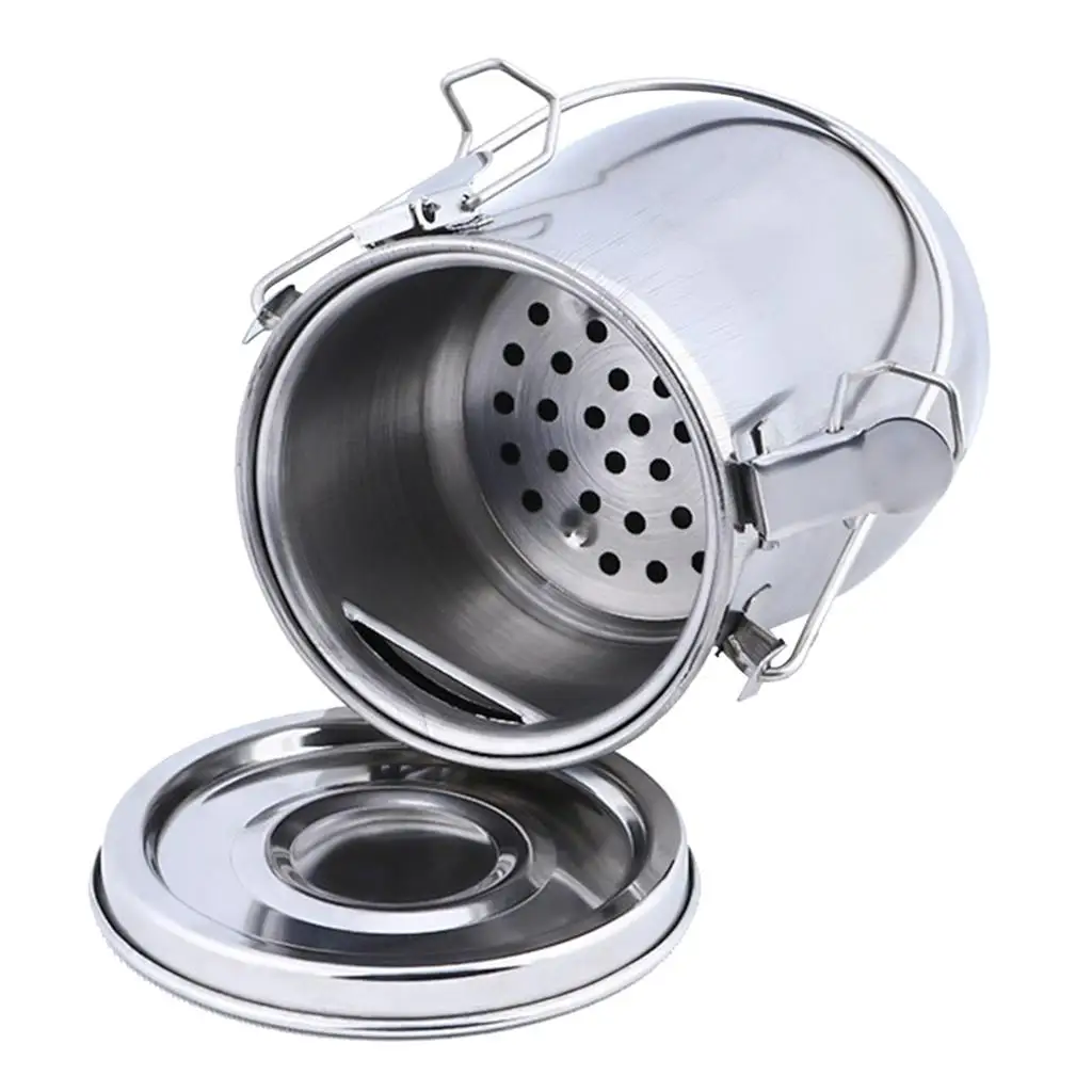 Stainless Steel Paint Brush Washer Lidded Travel Oil Painting Brush