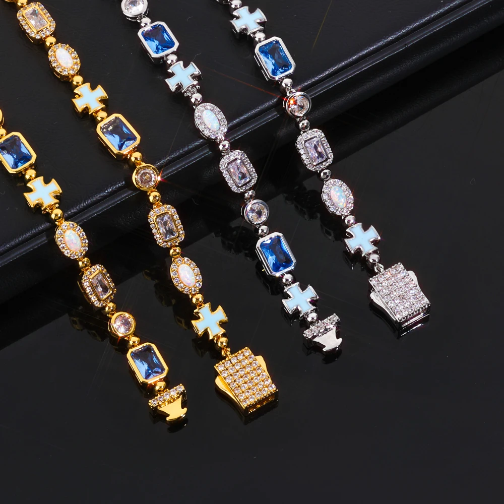 커스텀 뉴 디자인 스트릿 힙합 주얼리 멀티 컬러 젬스톤 - Street Fashion Rings 리뷰 및 가격