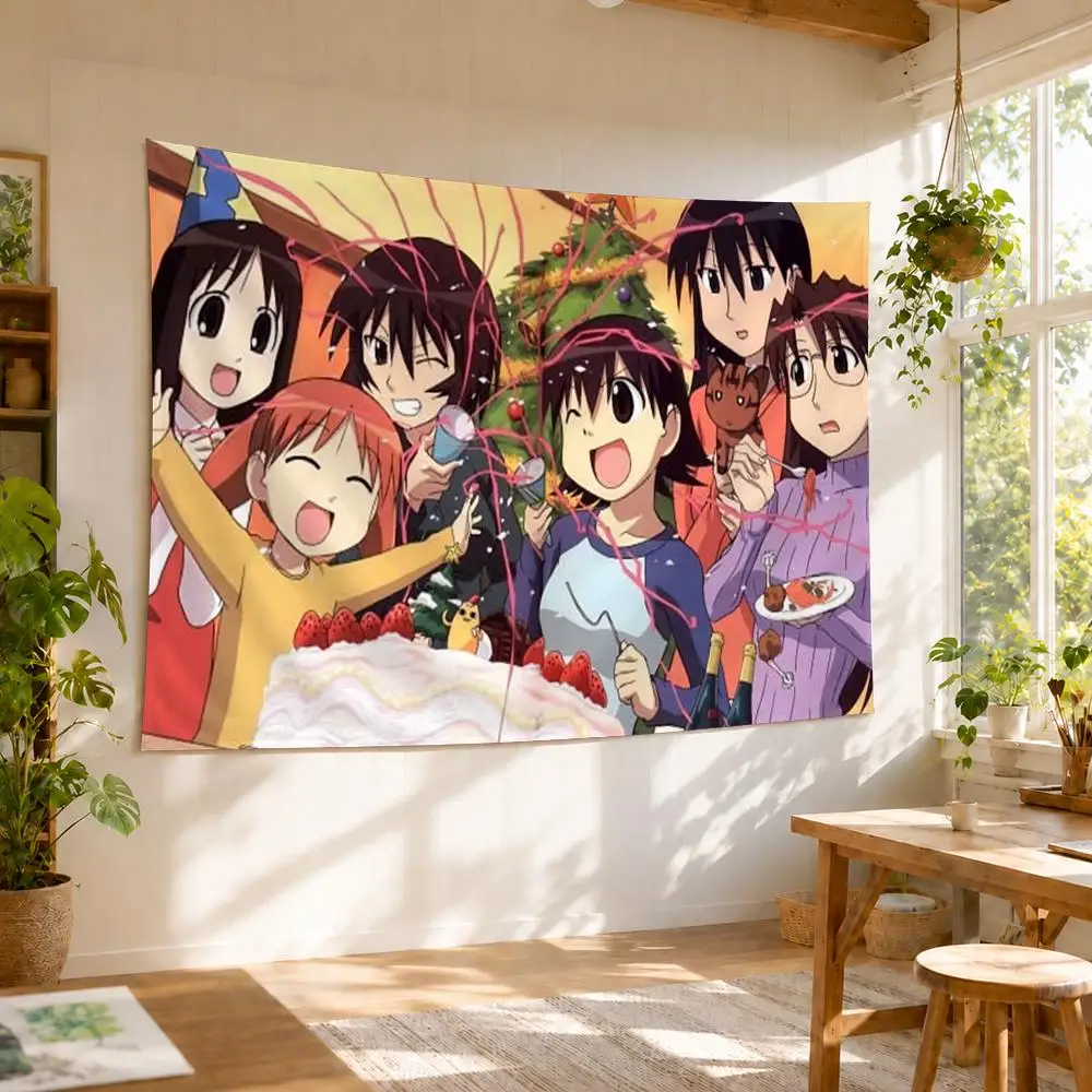 ANIME Azumanga Daioh Tapestry Banner For College Dorm Bedroom Outdoor Living Room Wall Art Decor Party