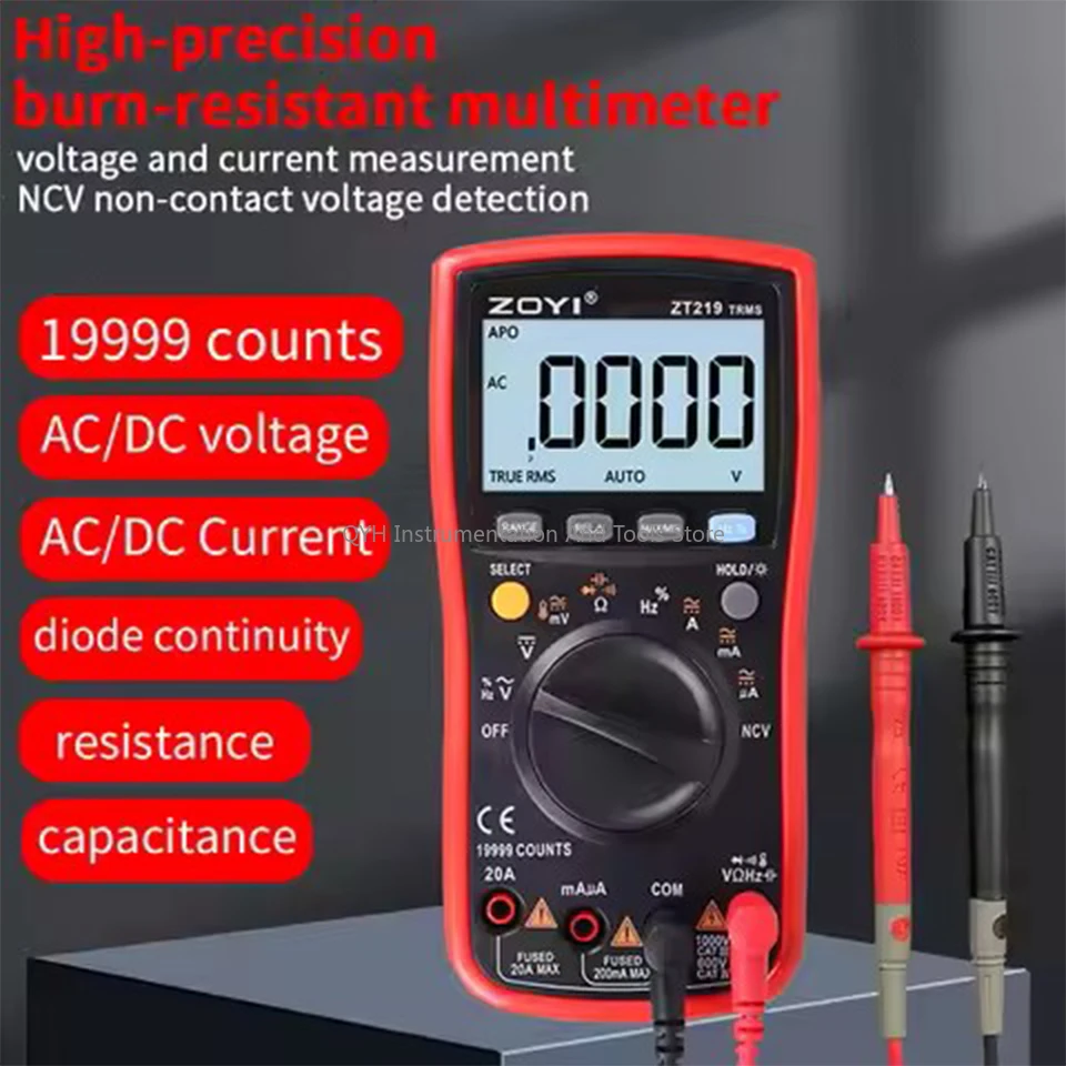 ZOYI ZT-109 ZT-111 Digital Multimeter High precision automatic range digital display Transistor Tester Capacitor True-RMS Tester
