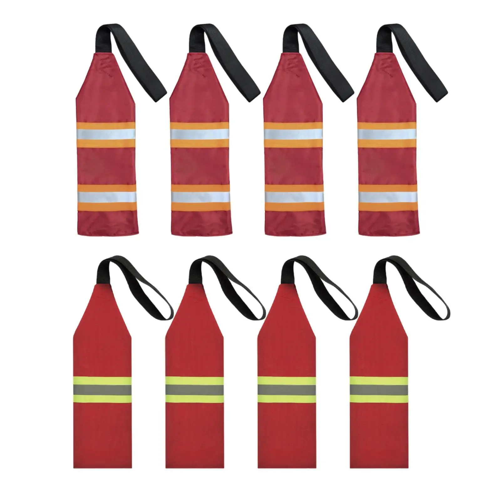 High Visibility Kayak Warning Flag Red Reflective Strip Durable Portable Cargo Marker for Watercraft and Truck Rear